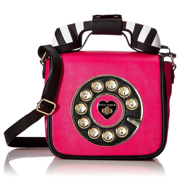 betsey johnson rotary phone purse